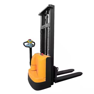 Small Electric Stacker Forklift Lifting Electric Stackers Pallet Stacker Walking Type Electric Stacking Truck Forklift
