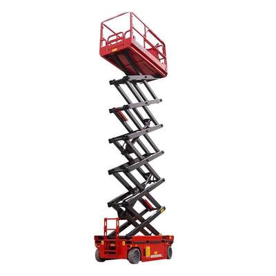 Warehouse Self Propelled Hydraulic Scissor Lift 10m 12m Electric Mobile Aerial Work Platform for Logistics Handling