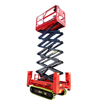 Automatic Electric Track Crawler Lifting Platform 6m 8m 10m Electric Hydraulic Self Propelled Mobile Aerial Work Scissor Lifting Platforms