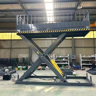 High Quality 4m 6m 4000kg 2000kg Electric Scissor Lift Table Hydraulic Fixed Scissor Car Lift Work Platform for Breeding Farms