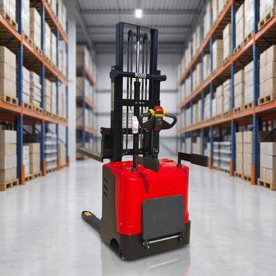 Hot Selling Walk Behind Electric Hydraulic Stacker 1.5ton 2ton Electric Forklift Stacker Electric Pallet Stacker