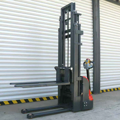 Electric 1500kg 2000kg Lift 3.5 Meters Walking Type Fully Electric Hydraulic Pallet Stacker Forklifts with CE Certification