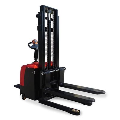 Full Electric Self Lifting Hydraulic Pallet Stacker 2000 kg New Hydraulic Forklift Standing Type Electric Pallet Stackers