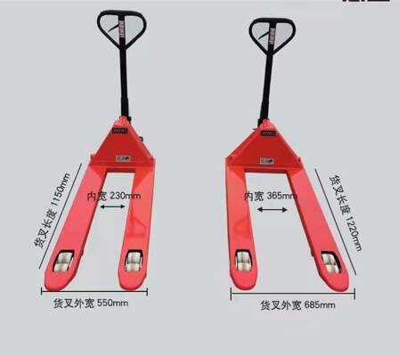 Hand Forklift 2000kg 2500kg 3000kg 5ton Hydraulic Manual Pallet Jack China Duty Pallet Trucks