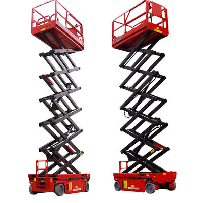 12 14 16 Meters 500Kg High Building Cleaning Scaffolding Hydraulic Self Propelled Electric Mobile Scissor Shear Fork Lift Aerial Work Platforms