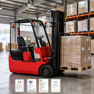 1500kg Mini Electric Forklift Lead-Acid Battery Solid Tires Electric Side Shifter-Compact Pallet Stacker for Small Warehouses