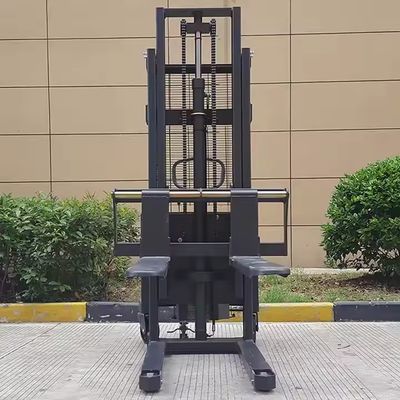 New Design Stacker 1.5T/1500Kg Walkie Semi Electric Pallet Stacker With Hydraulic Leveler Control Lifting