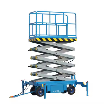 Hydraulic Semi Electric Scissor Lift Man Aerial Work Platform Hydraulic Mobile Electric Scissor Lifting Platform