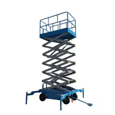 Hydraulic Semi Electric Scissor Lift Man Aerial Work Platform Hydraulic Mobile Electric Scissor Lifting Platform