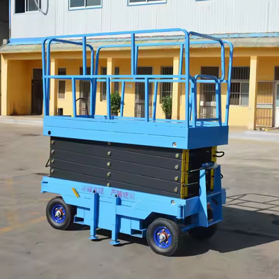 Hydraulic Semi Electric Scissor Lift Man Aerial Work Platform Hydraulic Mobile Electric Scissor Lifting Platform