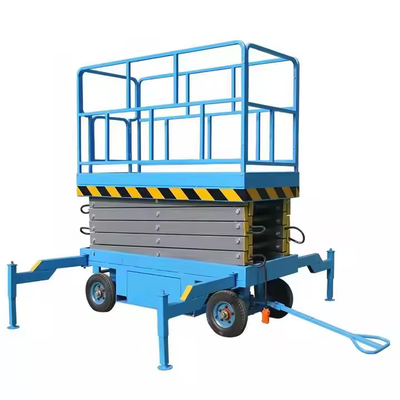 4-18m Semi Electric Lift Table Aerial Work Electric Scissor Lifting Mobile Hydraulic Vertical Scissor Lift Platform