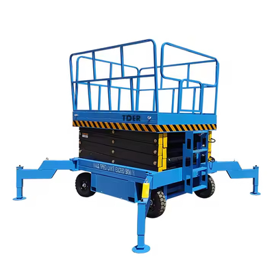 4-18m Semi Electric Lift Table Aerial Work Electric Scissor Lifting Mobile Hydraulic Vertical Scissor Lift Platform