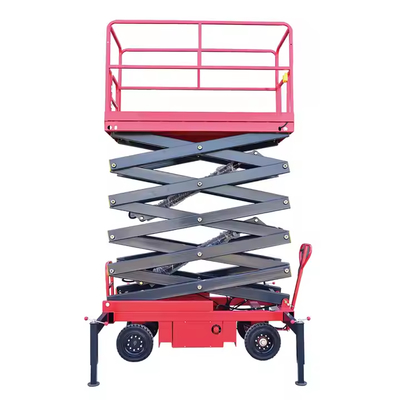 4-18m Semi Electric Lift Table Aerial Work Electric Scissor Lifting Mobile Hydraulic Vertical Scissor Lift Platform