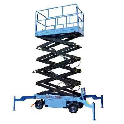 4-18m Semi Electric Lift Table Aerial Work Electric Scissor Lifting Mobile Hydraulic Vertical Scissor Lift Platform