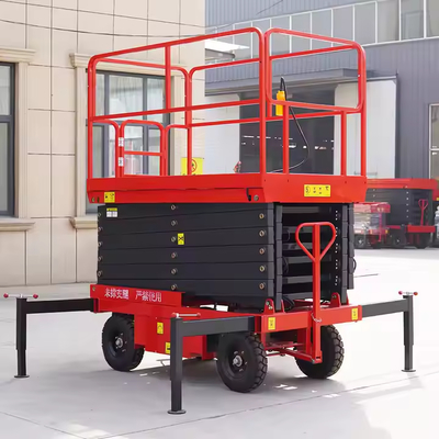 Semi Aerial Work 4-18m Electric Scaffold Lift Platform Aerial Lifting Scaffolding Hydraulic Scissor Lift Platform