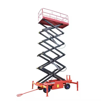 Hydraulic Semi Electric Scissor Lift Man Aerial Work Platform Hydraulic Mobile Electric Scissor Lifting Platform