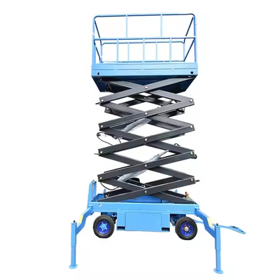 Hydraulic Semi Electric Scissor Lift Man Aerial Work Platform Hydraulic Mobile Electric Scissor Lifting Platform