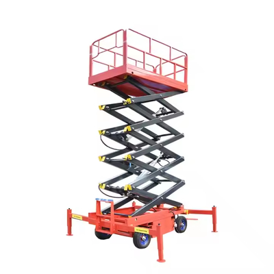 Hydraulic Semi Electric Scissor Lift Man Aerial Work Platform Hydraulic Mobile Electric Scissor Lifting Platform