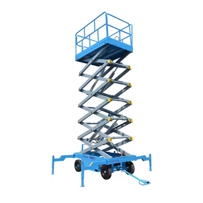 8m 10m 12m Mobile Scissor Lift Aerial Work Platform Hydraulic Semi Electric Scissor Lifting Platform