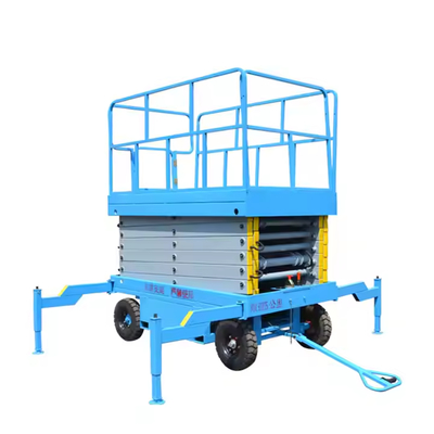 8m 10m 12m Mobile Scissor Lift Aerial Work Platform Hydraulic Semi Electric Scissor Lifting Platform