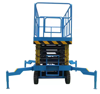 8m 10m 12m Mobile Scissor Lift Aerial Work Platform Hydraulic Semi Electric Scissor Lifting Platform