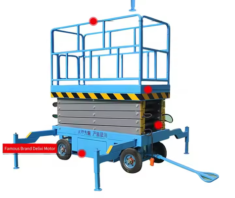 8m 10m 12m 18m Hydraulic Semi-electric Aerial Working Platform Electric Scissor Lifts
