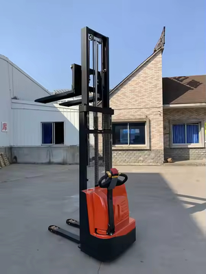 Full Electric Self Loading Forklift Walking Type 1 Ton 2 Ton 1.6m Electric Hydraulic Pallet Stacker