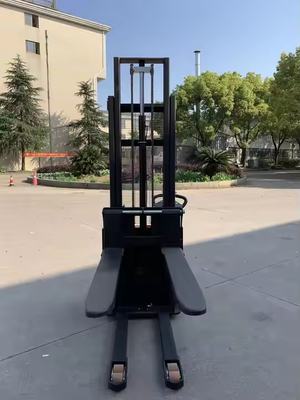 Full Electric Self Loading Forklift Walking Type 1 Ton 2 Ton 1.6m Electric Hydraulic Pallet Stacker