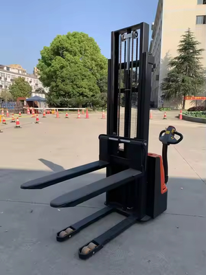 Full Electric Self Loading Forklift Walking Type 1 Ton 2 Ton 1.6m Electric Hydraulic Pallet Stacker