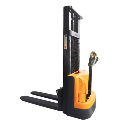 Lifting Electric Stackers Pallet Stacker 2000kg 1600mm Walking Type Electric Stacking Truck Forklift
