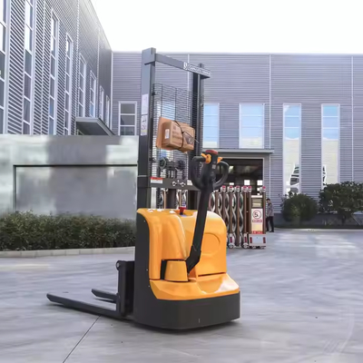 Full Electric Pallet Stacker 2000kg 3000mm Capacity Loading Hydraulic Walking Forklift With Charging Battery