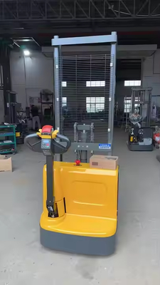 Adjustable Fork Walking Electric Stacker 2 Ton 3500mm Straddle Leg Hydraulic Pallet Lift Forklift Stacker