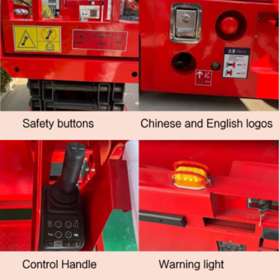 8m 10m 12m Portable Scissor Lift Elevator Movable Self propelled Hydraulic Aerial Work Lifting Platform