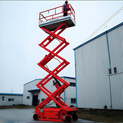 GTJZ Factory Supply 6m 8m 10m 12m 14m 16m Self Propelled Electric Scissor Lift Aerial Work Platform 500kg Capacity