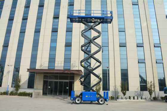 16m Hydraulic Diesel Power Off-road Self Propelled Aerial Work Scissor Lifting Platform