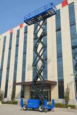 16m Hydraulic Diesel Power Off-road Self Propelled Aerial Work Scissor Lifting Platform