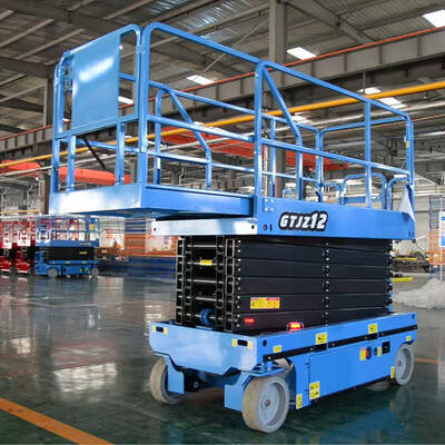 Mini Type Electric Aerial Working Scissor Lifting Platform 4m 6m 8m Traction Mobile Lifter Scaffolding 300kg Hydraulic Scissor Lifting Platforms