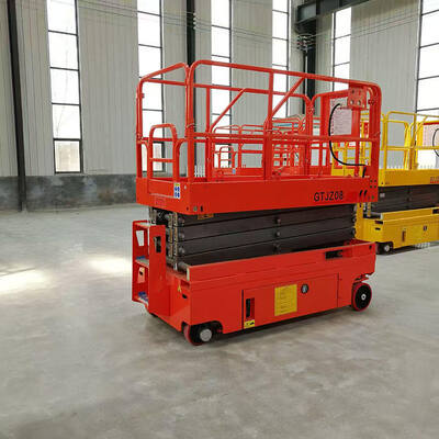 Mini Type Electric Aerial Working Scissor Lifting Platform 4m 6m 8m Traction Mobile Lifter Scaffolding 300kg Hydraulic Scissor Lifting Platforms