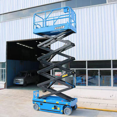 Mini Type Electric Aerial Working Scissor Lifting Platform 4m 6m 8m Traction Mobile Lifter Scaffolding 300kg Hydraulic Scissor Lifting Platforms