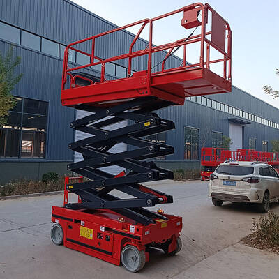 Mini Type Electric Aerial Working Scissor Lifting Platform 4m 6m 8m Traction Mobile Lifter Scaffolding 300kg Hydraulic Scissor Lifting Platforms
