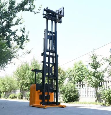 3-way Forklift Very Narrow Aisle Lifter 1000kg 1500kg Electric Stacker High Lifting Reach Truck for Warehousing Electric Forklift