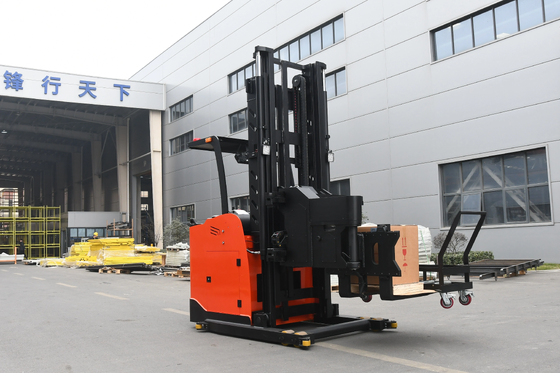 3-way Forklift Very Narrow Aisle Lifter 1000kg 1500kg Electric Stacker High Lifting Reach Truck for Warehousing Electric Forklift