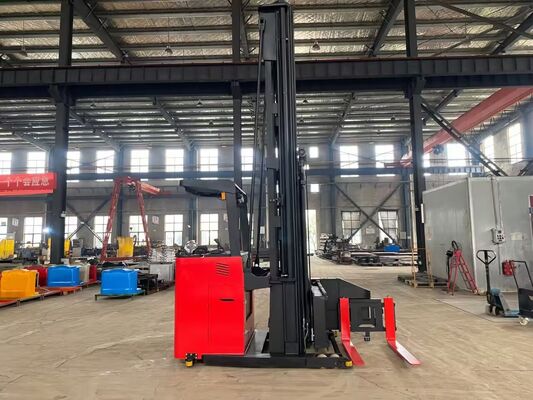 1000kg 3-Way Electric Pallet Stacker 7.5m Lift Height Lead Acid Battery Hydraulic Side Shifter CE Certified for Narrow