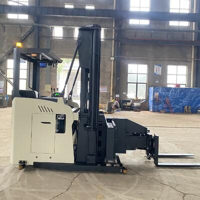 Chinese Factory Three Way Electric Forklift Stacker 1500kg 7m 9m All Electric Hydraulic Pallet Forward Forklift Truck