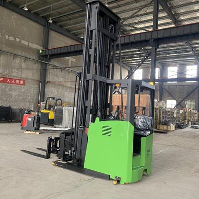 Chinese Factory Three Way Electric Forklift Stacker 1500kg 7m 9m All Electric Hydraulic Pallet Forward Forklift Truck