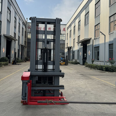 Chinese Factory Three Way Electric Forklift Stacker 1500kg 7m 9m All Electric Hydraulic Pallet Forward Forklift Truck