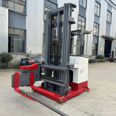 Chinese Factory Three Way Electric Forklift Stacker 1500kg 7m 9m All Electric Hydraulic Pallet Forward Forklift Truck