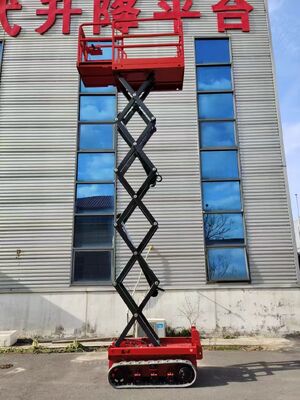 Factory Manufacturer 4m 6m Mini Track Crawler Scissor Lift Aerial Work Platform Scissor Lift Hydraulic Scissor Lifting Machine