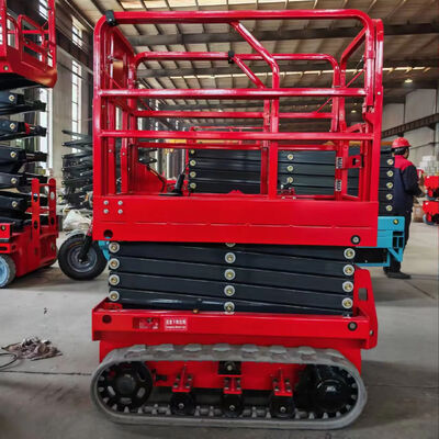Factory Manufacturer 4m 6m Mini Track Crawler Scissor Lift Aerial Work Platform Scissor Lift Hydraulic Scissor Lifting Machine
