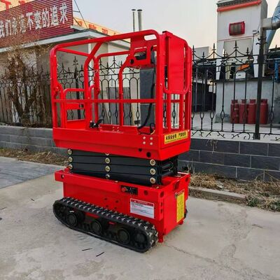 Automatic Electric Crawler Tracked 8m Scissor Lift Hydraulic Aerial Work Platform with CE ISO Certified Mobile Electric Scissor Lifting Platform